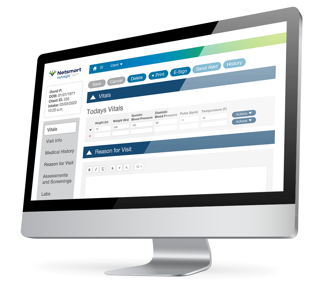 My Insight Sample Public Health EHR | myInsight | Netsmart