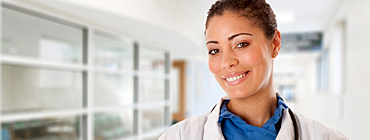 Nurse in a Netsmart Healthcare Professional Banner