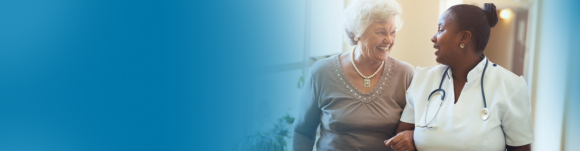 geriatric practitioner with patient